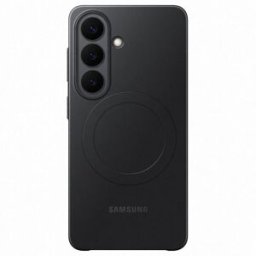 Samsung Funda silicona slim magnética negra para Galaxy S26. Negro