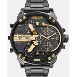 Diesel Reloj de hombre DZ7484 cronógrafo de acero bronce. Gris