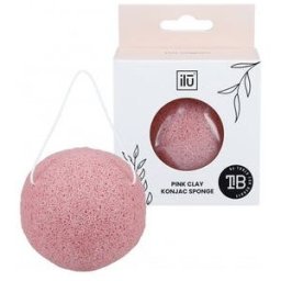 Ilū Konjac Sponge Pink Clay 1ud