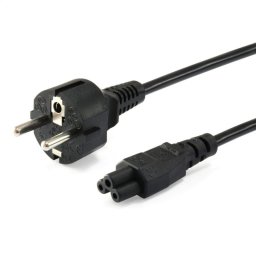Equip Cable de Alimentación Trebol Schuko a C5 Macho/Hembra 3m Negro