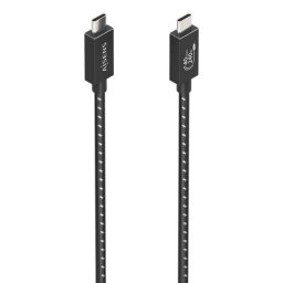 Cable USB-C AISENS A156-0866 USB4 Gen3x2 240W 40Gbps 8K@60Hz E-Mark 0,5m Negro