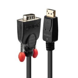 Cable DisplayPort a VGA Lindy 41941 1m Macho/Macho 1920x1200p Negro