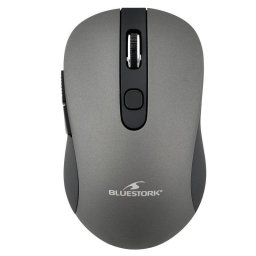 Ratón Bluestork M-WL-OFF60 Inalámbrico 1600 DPI Negro Gris 6 Botones
