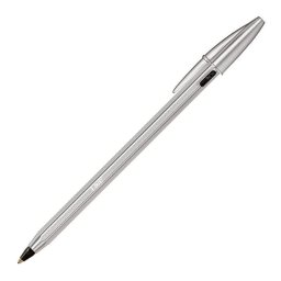 Bolígrafo BIC Cristal RE'NEW Metálico Tinta Negra con 2 Recambios