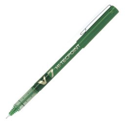 Bolígrafo Roller Ball Pilot V7 Hi-tecpoint Punta Fina 0.7 mm Tinta Verde