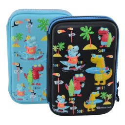 Estuche Escolar Officebox Multicompartimento Rígido EVA Surf Azul 22 x 15 x 6 cm