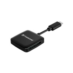 Lector de tarjetas Transcend RDC3 USB 3.2 Type-C Negro