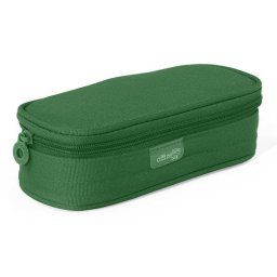 Estuche Portatodo Escolar Ovalado Multiuso Officebox Verde