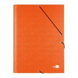 Carpeta Clasificadora Liderpapel Folio Prolongado Naranja Cierre con Gomas