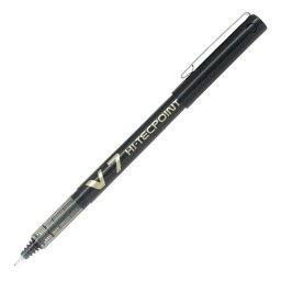 Bolígrafo Roller Ball Pilot V7 Hi-tecpoint Punta Fina 0.7 mm Negro