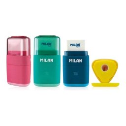 Combinación Goma y Sacapuntas Milan Tri