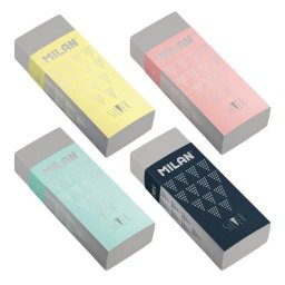 Goma de Borrar Milan Nata® Silver Suave y Versátil