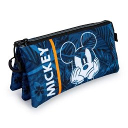 Estuche Escolar Triple Karactermania Mickey Mouse Azul