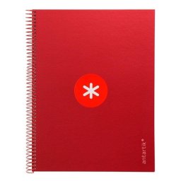 Libreta Antartik A4 Cuadriculada Espiral Tapa Dura 80 Hojas 90g