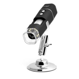 Microscopio Digital Technaxx TX-158 1000x LED Wi-Fi Negro/Plata