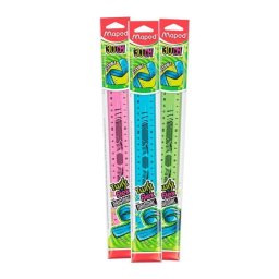Regla Flexible MAPED Twist'n Flex 30 cm Plástico Irrompible