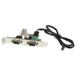 Adaptador StarTech USB a 2 Puertos Serie RS232 Interno para Placa Base