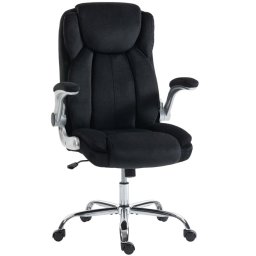 Homcom Silla De Escritorio Ergonómica Con Respaldo Alto Negro