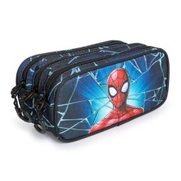 Estuche Escolar Triple Portatodo Karactermania Spiderman Maximum Negro