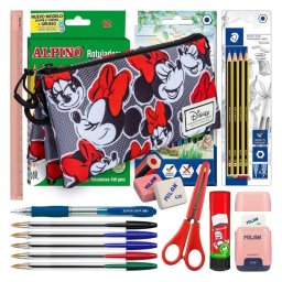 Estuche Escolar Triple Karactermania Minnie Portatodo Lashes