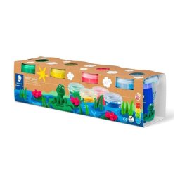 Pasta para modelar Staedtler Noris Club 4 botes multicolor 130g