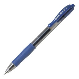 Bolígrafo Retráctil Pilot G2 0.7 mm Tinta Azul Base de Gel