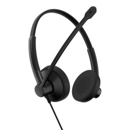 Auriculares Epos IMPACT 100 con cable USB-C/A para oficina con cancelación de ruido, negros
