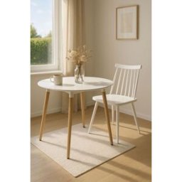 RegalosMiguel Mesa Tower Redonda 100 cm Blanca