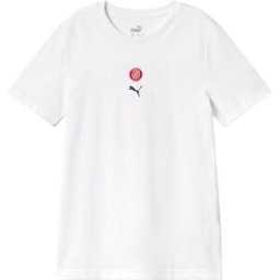 Puma Camiseta de niños Forever.Dreaming Tee Jr. Girona FC . (7-8 años) Blanco