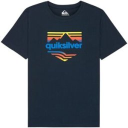 Quiksilver Camiseta de niños Horizon Fade . (10 años) Negro