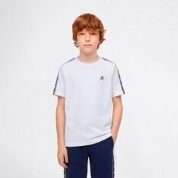Champion Camiseta de manga corta de niño SS Tee . (12 años) Blanco