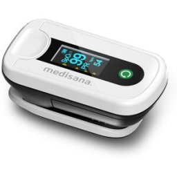 Medisana Pulsioxímetro PM 180 con pantalla OLED y apagado automático. Blanco