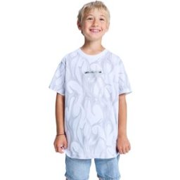 DC Shoes Camiseta de niños DC Liquid Fuego . (16 años) Blanco