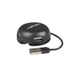 Hub NATEC 4 puertos USB 2.0 480 Mbit/s modelo Bumblebee extras cable corto