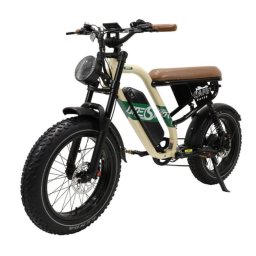 Bicicleta eléctrica W66 Suspensión total 48 V 13,5 Ah Neumáticos 20 x 4 pulgadas LCD Bluetooth