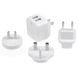Cargador USB de Pared StarTech.com 2 Puertos 17W Universal Blanco