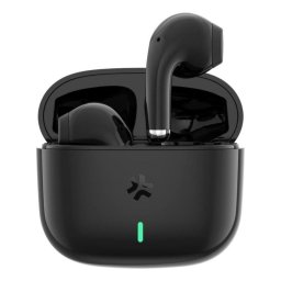 Auriculares Celly TIPS1BK inalámbricos Bluetooth para llamadas y música con micrófono integrado negros y blancos