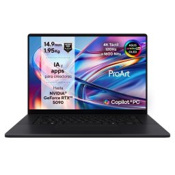 Portátil ASUS ProArt P16 OLED H7606WW-SE020W 16" AMD Ryzen AI 9 HX 370 64GB 2TB SSD RTX 5080 Windows 11