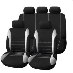 Fundas Para Coche , 5 Piezas Antideslizantes , Funda De Asiento Universal ,(gris) Nuevo