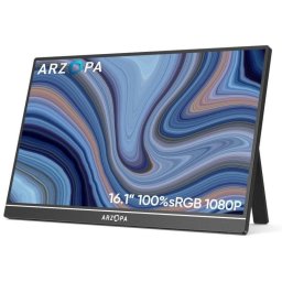 Monitor Arzopa Z1C 16.1" FullHD 60Hz IPS Portátil 100% sRGB USB-C Mini HDMI