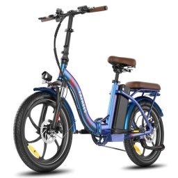 Bicicleta Eléctrica Fafrees F20+ Pro 250W 25Ah 20" Disco Mecánico Aurora Azul