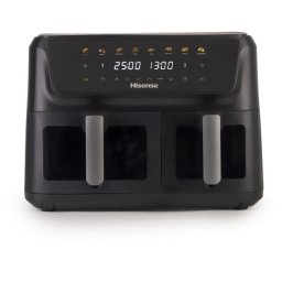 Freidora de Aire Hisense HAF2700DCD 11L 2700W Doble Cesta con 8 Programas