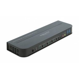 Conmutador KVM Delock DisplayPort 1.4 8K 30Hz con USB 3.0 y Audio