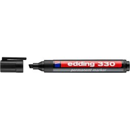 Marcador Permanente Edding 330 Punta de Cincel Azul 1 pieza