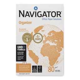 Papel Navigator DIN A4 80g 500 Hojas 4 Taladros Ink-jet y Laser