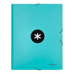 Carpeta Escolar A4 Antartik con 3 Solapas y Cierre de Goma Menta