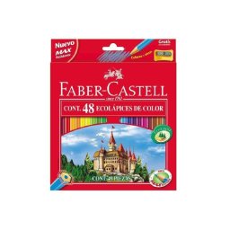 Lápices de Colores Faber-Castell Hexagonales 48 Colores Madera Reforestada