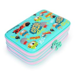Estuche Plumier Rígido 3D Officebox Hero Turquesa 22 x 15 x 7 cm
