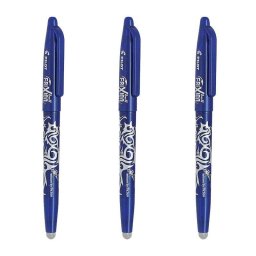 Bolígrafos Pilot FriXion Ball Borrables y Recargables Set de 3 Unidades 0.7 mm Azul