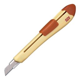 Cutter para manualidades SDI Ergo Ease amarillo diseño ergonómico